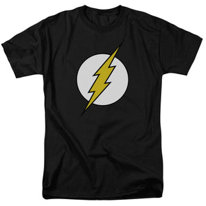 AN OFFCIALLY LICENSED DC FLASH FL CLASSIC MEN'S REGULAR FIT T-SHIRT BLACK