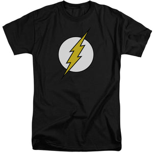 AN OFFCIALLY LICENSED DC FLASH FL CLASSIC MEN'S TALL FIT T-SHIRT BLACK
