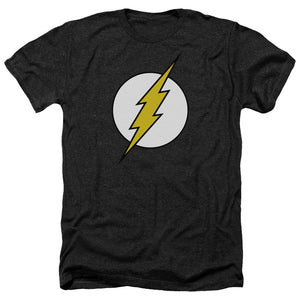 AN OFFCIALLY LICENSED DC FLASH FL CLASSIC MEN'S HEATHER T-SHIRT CHARCOAL