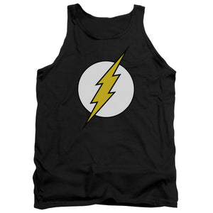 AN OFFCIALLY LICENSED DC FLASH FL CLASSIC ADULT UNISEX TANK TOP BLACK