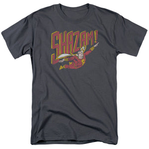 AN OFFCIALLY LICENSED DC RETRO MARVEL MEN'S REGULAR FIT T-SHIRT CHARCOAL