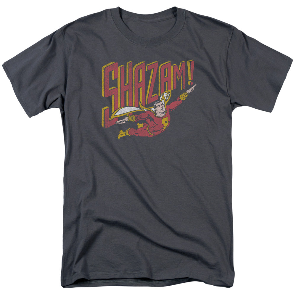 AN OFFCIALLY LICENSED DC RETRO MARVEL MEN'S REGULAR FIT T-SHIRT CHARCOAL