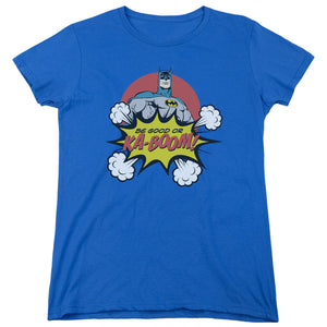 AN OFFCIALLY LICENSED DC KABOOM WOMEN'S REGULAR FIT T-SHIRT ROYAL