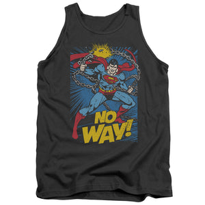 AN OFFCIALLY LICENSED DC NO WAY ADULT UNISEX TANK TOP CHARCOAL