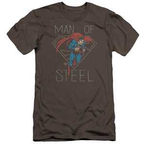 AN OFFCIALLY LICENSED DC HARDENED HEART MEN'S PREMIUM SLIM FIT T-SHIRT CHARCOAL
