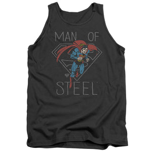 AN OFFCIALLY LICENSED DC HARDENED HEART ADULT UNISEX TANK TOP CHARCOAL
