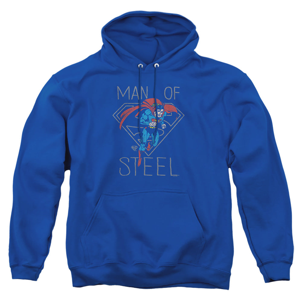 AN OFFCIALLY LICENSED DC HARDENED HEART ADULT UNISEX PULLOVER HOODIE ROYAL