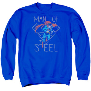 AN OFFCIALLY LICENSED DC HARDENED HEART ADULT UNISEX CREWNECK SWEATSHIRT ROYAL
