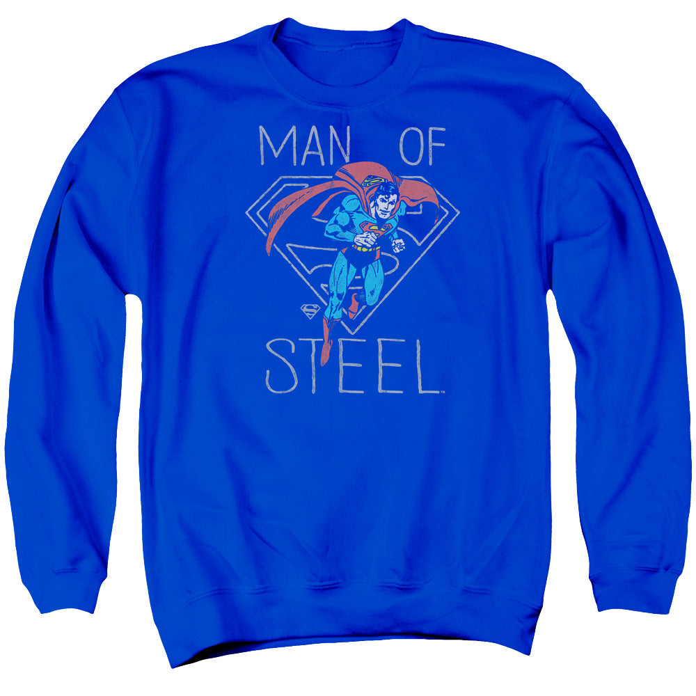 AN OFFCIALLY LICENSED DC HARDENED HEART ADULT UNISEX CREWNECK SWEATSHIRT ROYAL
