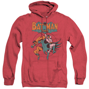 AN OFFCIALLY LICENSED DC STARLING SHOCK ADULT UNISEX HEATHER PULLOVER HOODIE RED