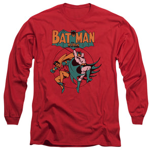 AN OFFCIALLY LICENSED DC STARLING SHOCK MEN'S LONG SLEEVE T-SHIRT RED