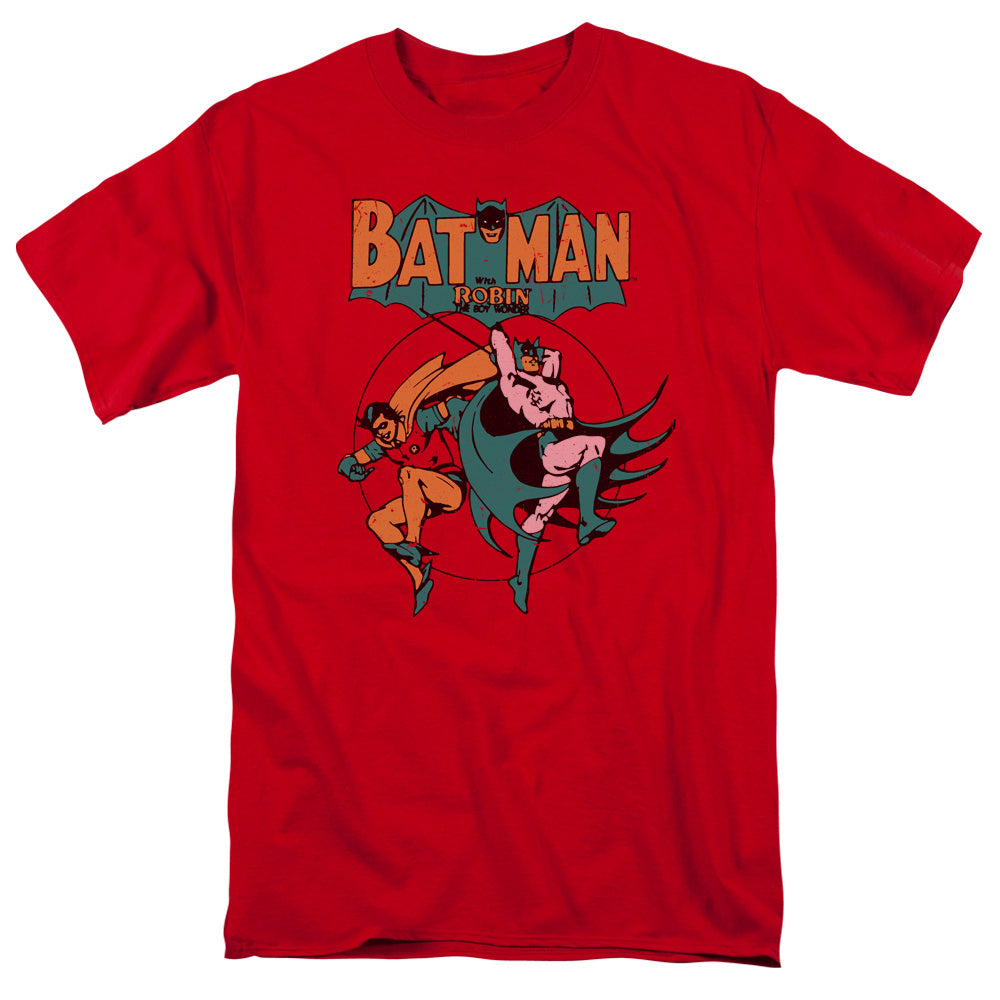 AN OFFCIALLY LICENSED DC STARLING SHOCK MEN'S REGULAR FIT T-SHIRT RED