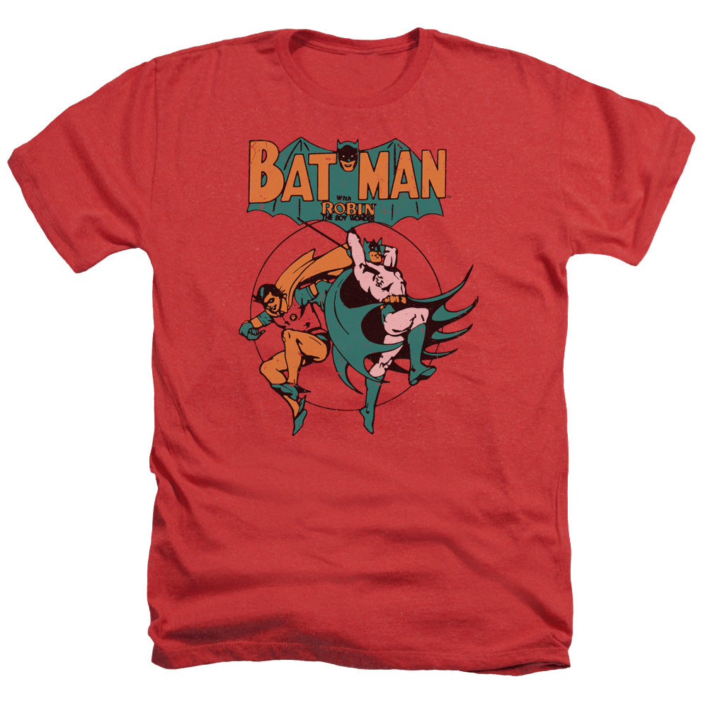 AN OFFCIALLY LICENSED DC STARLING SHOCK MEN'S HEATHER T-SHIRT RED