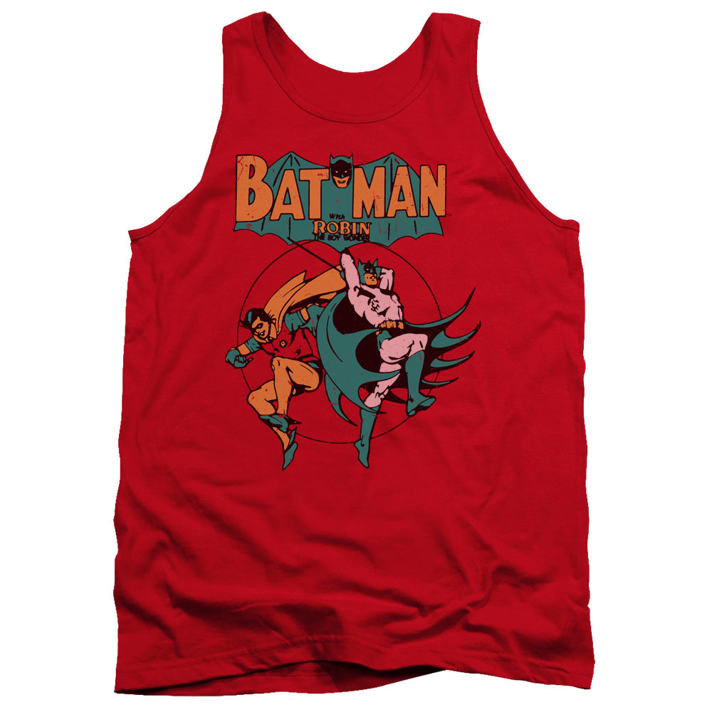 AN OFFCIALLY LICENSED DC STARLING SHOCK ADULT UNISEX TANK TOP RED