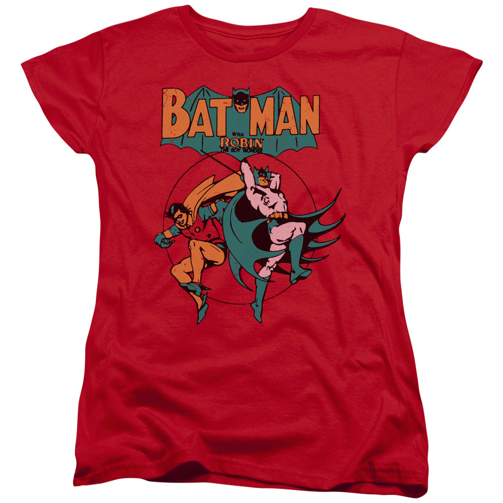 AN OFFCIALLY LICENSED DC STARLING SHOCK WOMEN'S REGULAR FIT T-SHIRT RED