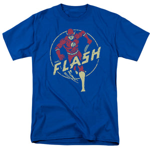 AN OFFCIALLY LICENSED DC FLASH FLASH COMICS MEN'S REGULAR FIT T-SHIRT ROYAL