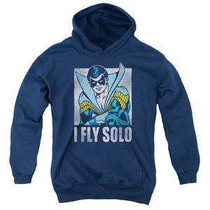AN OFFCIALLY LICENSED DC FLY SOLO YOUTH HOODIE NAVY