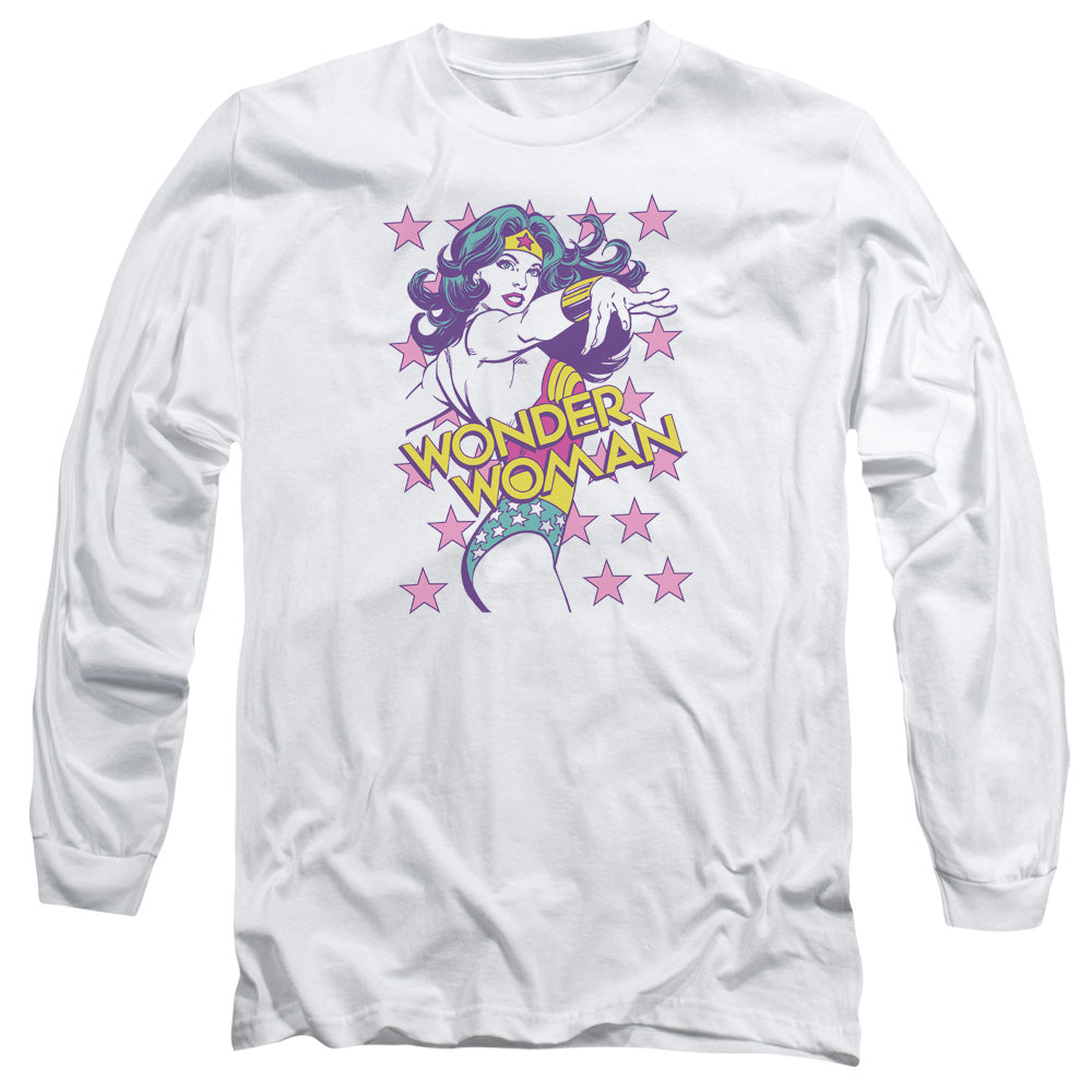 AN OFFCIALLY LICENSED DC VALIANT MEN'S LONG SLEEVE T-SHIRT WHITE