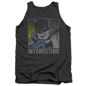 AN OFFCIALLY LICENSED DC INTERESTING ADULT UNISEX TANK TOP CHARCOAL