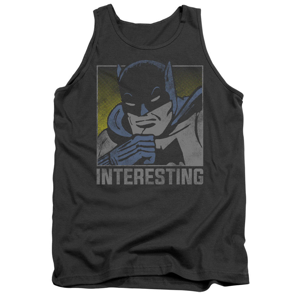 AN OFFCIALLY LICENSED DC INTERESTING ADULT UNISEX TANK TOP CHARCOAL