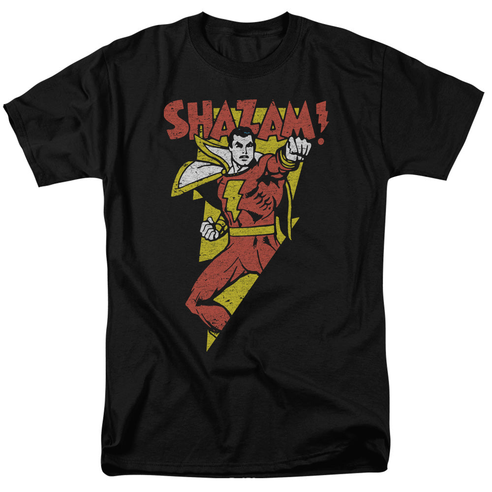 AN OFFCIALLY LICENSED DC IN BOLT MEN'S REGULAR FIT T-SHIRT BLACK