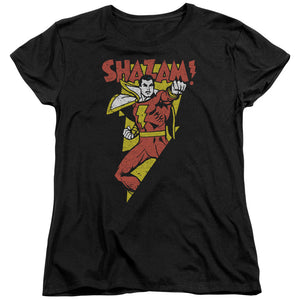 AN OFFCIALLY LICENSED DC IN BOLT WOMEN'S REGULAR FIT T-SHIRT BLACK