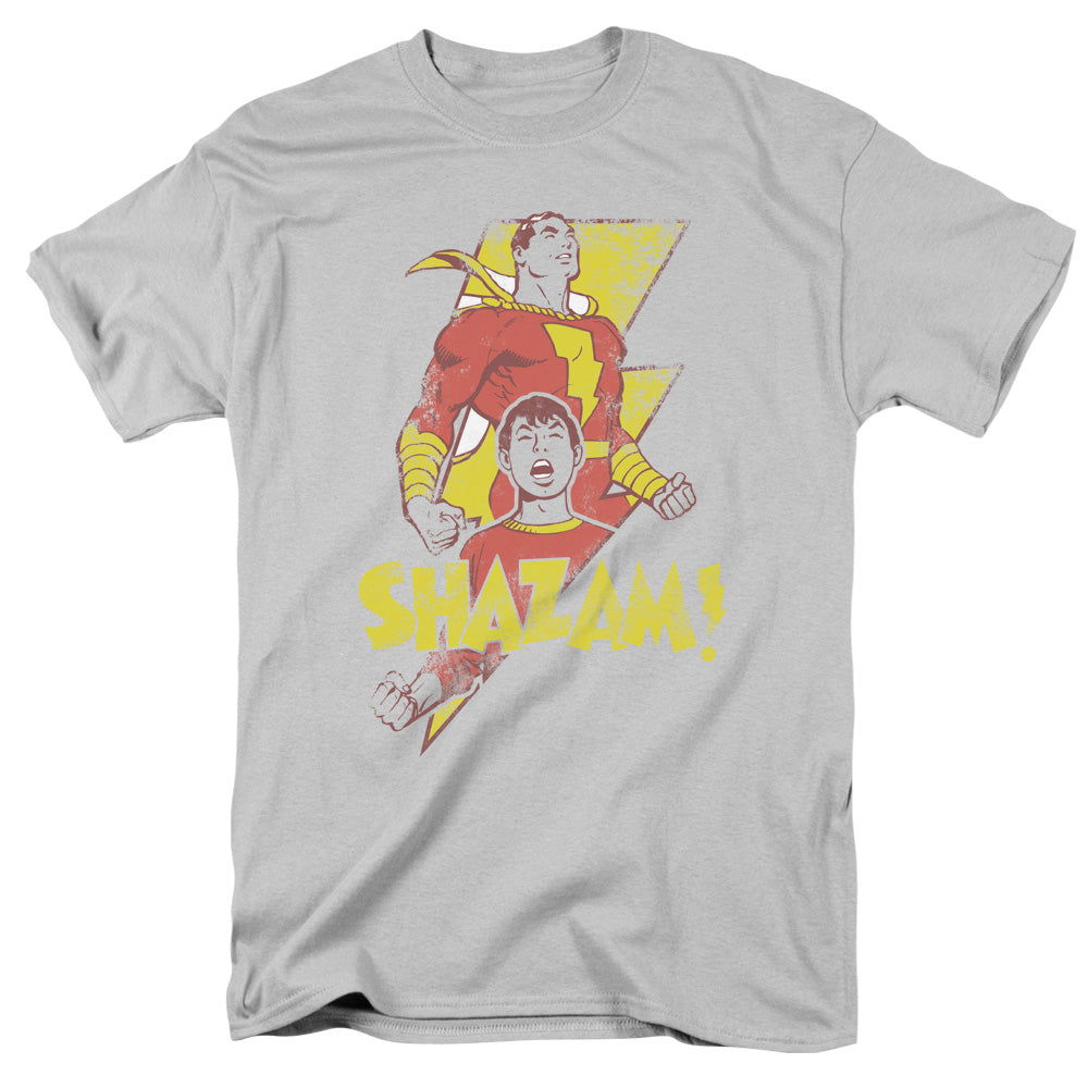 AN OFFCIALLY LICENSED DC TRANSFORMATION MEN'S REGULAR FIT T-SHIRT SILVER