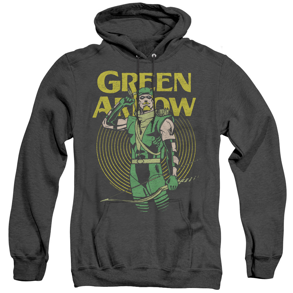 AN OFFCIALLY LICENSED DC PULL ADULT UNISEX HEATHER PULLOVER HOODIE BLACK