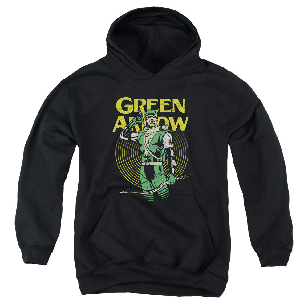AN OFFCIALLY LICENSED DC PULL YOUTH HOODIE BLACK