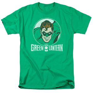 AN OFFCIALLY LICENSED DC LANTERN CIRCLE MEN'S REGULAR FIT T-SHIRT KELLY GREEN