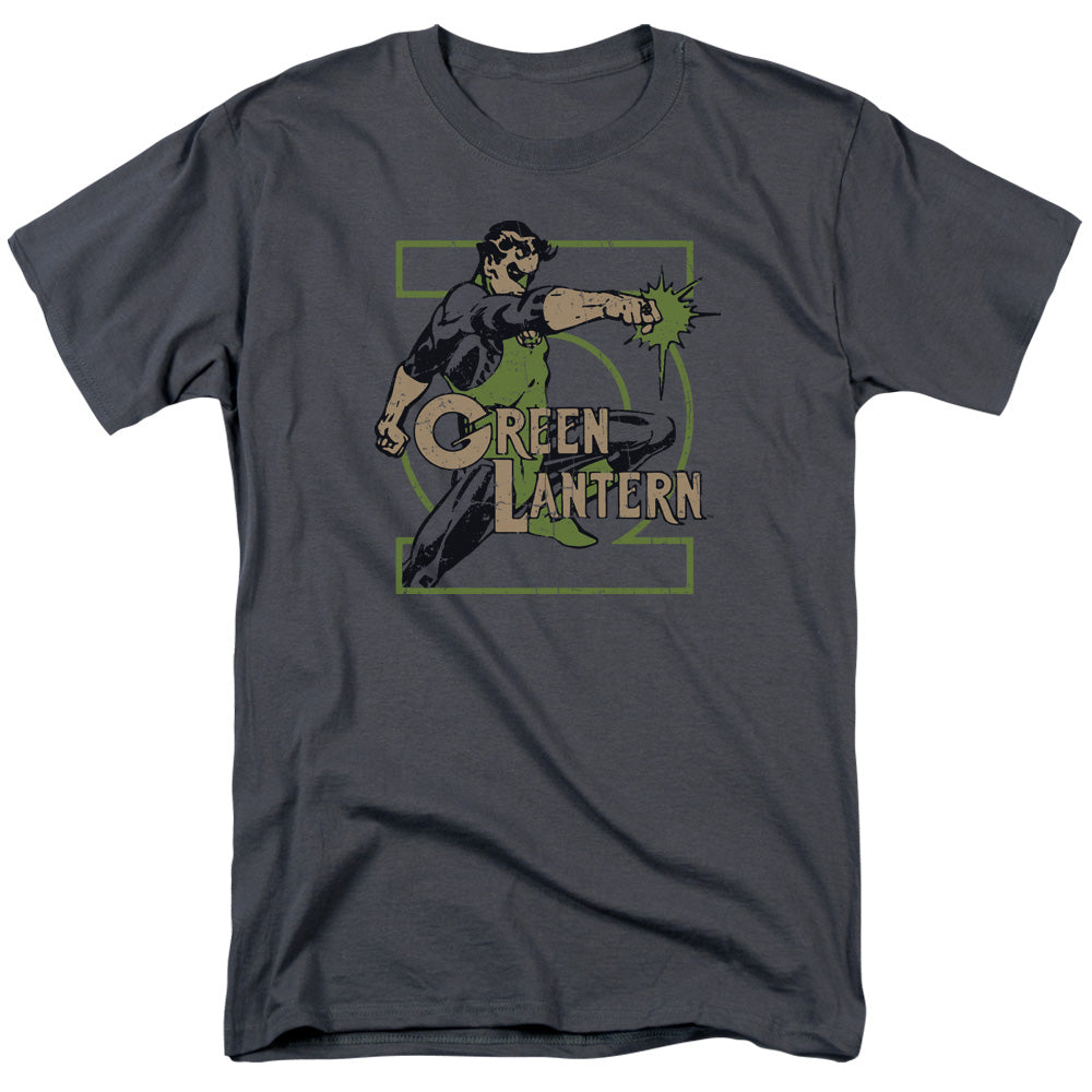 AN OFFCIALLY LICENSED DC RING POWER MEN'S REGULAR FIT T-SHIRT CHARCOAL