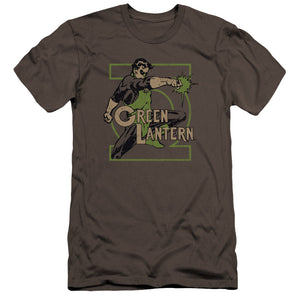 AN OFFCIALLY LICENSED DC RING POWER MEN'S PREMIUM SLIM FIT T-SHIRT CHARCOAL
