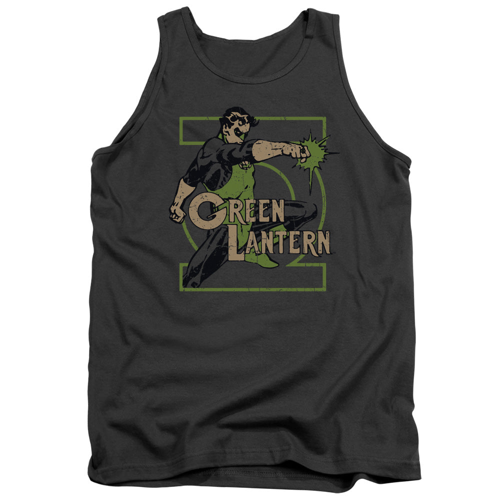 AN OFFCIALLY LICENSED DC RING POWER ADULT UNISEX TANK TOP CHARCOAL