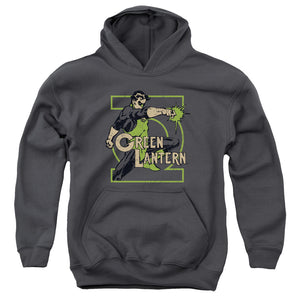 AN OFFCIALLY LICENSED DC RING POWER YOUTH HOODIE CHARCOAL