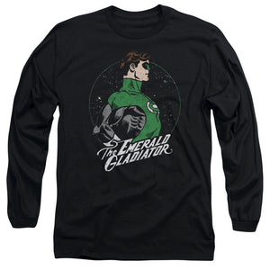 AN OFFCIALLY LICENSED DC STAR GAZER MEN'S LONG SLEEVE T-SHIRT BLACK