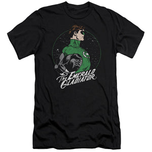 AN OFFCIALLY LICENSED DC STAR GAZER MEN'S PREMIUM SLIM FIT T-SHIRT BLACK