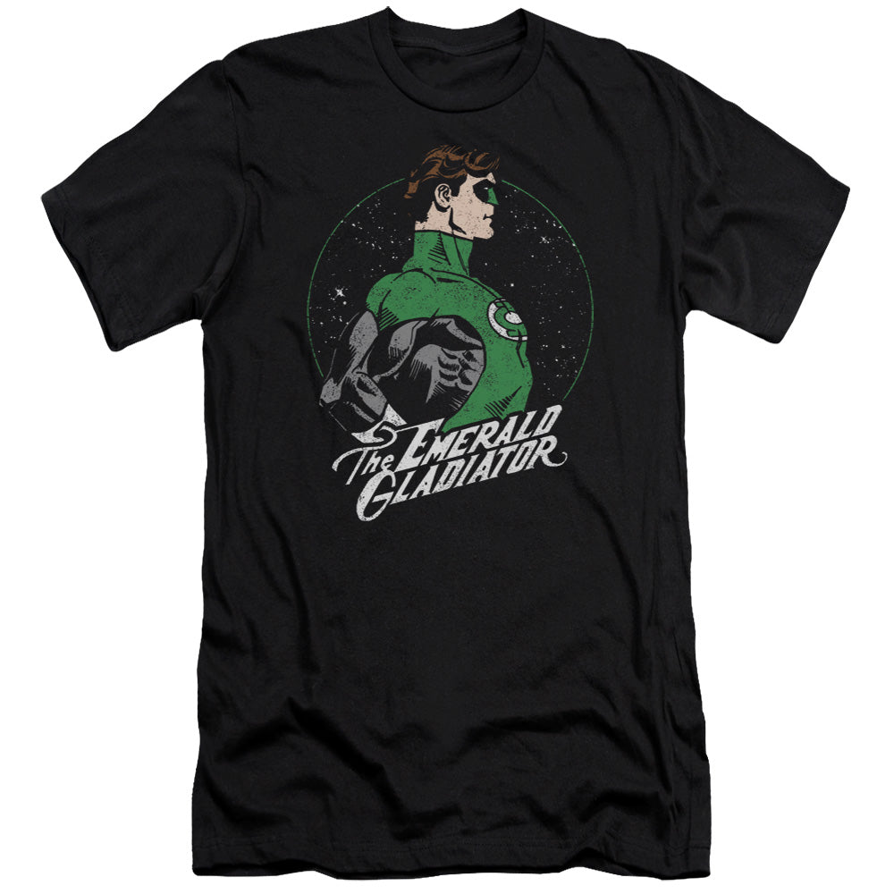 AN OFFCIALLY LICENSED DC STAR GAZER MEN'S PREMIUM SLIM FIT T-SHIRT BLACK