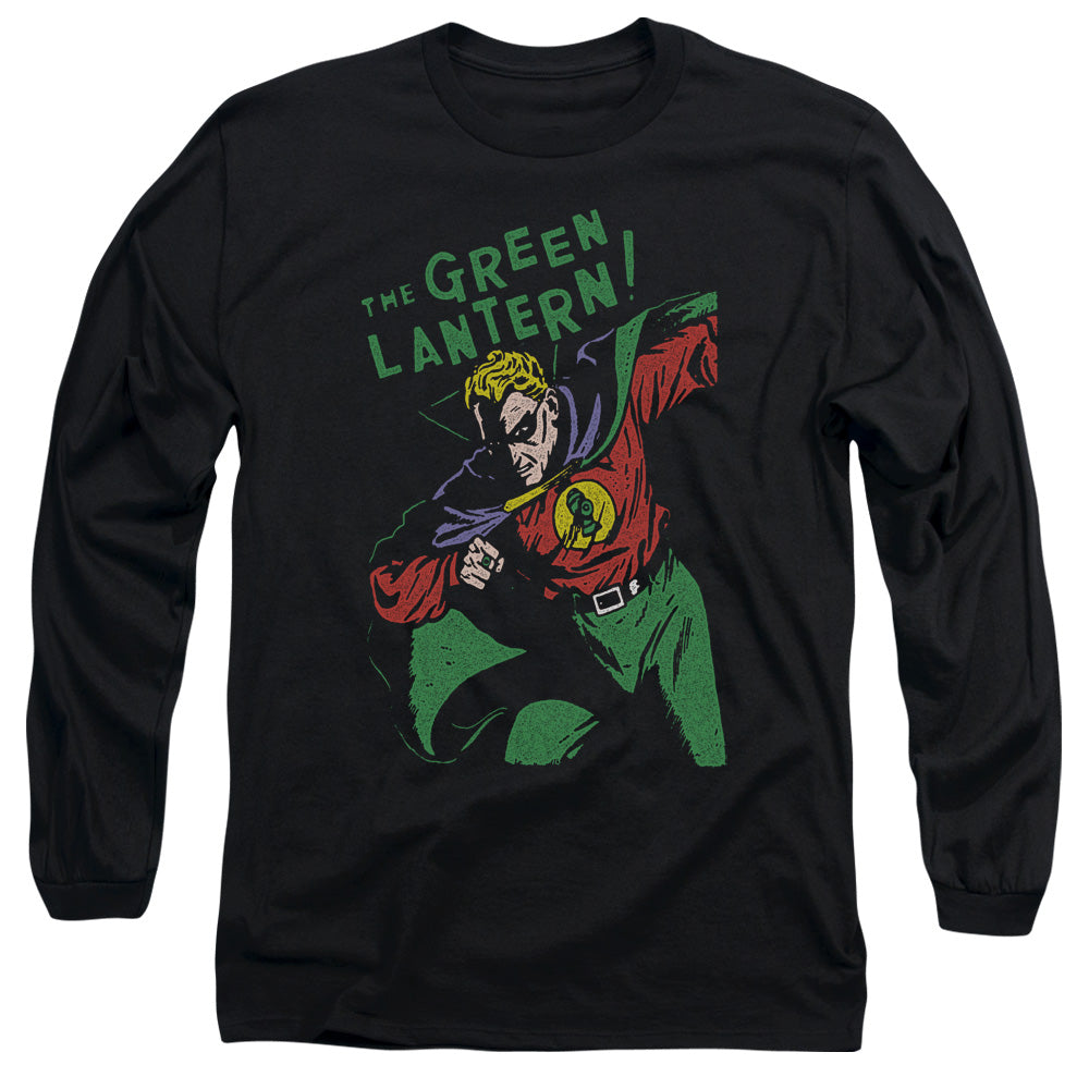 AN OFFCIALLY LICENSED DC FIRST MEN'S LONG SLEEVE T-SHIRT BLACK