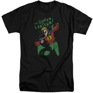 AN OFFCIALLY LICENSED DC FIRST MEN'S TALL FIT T-SHIRT BLACK