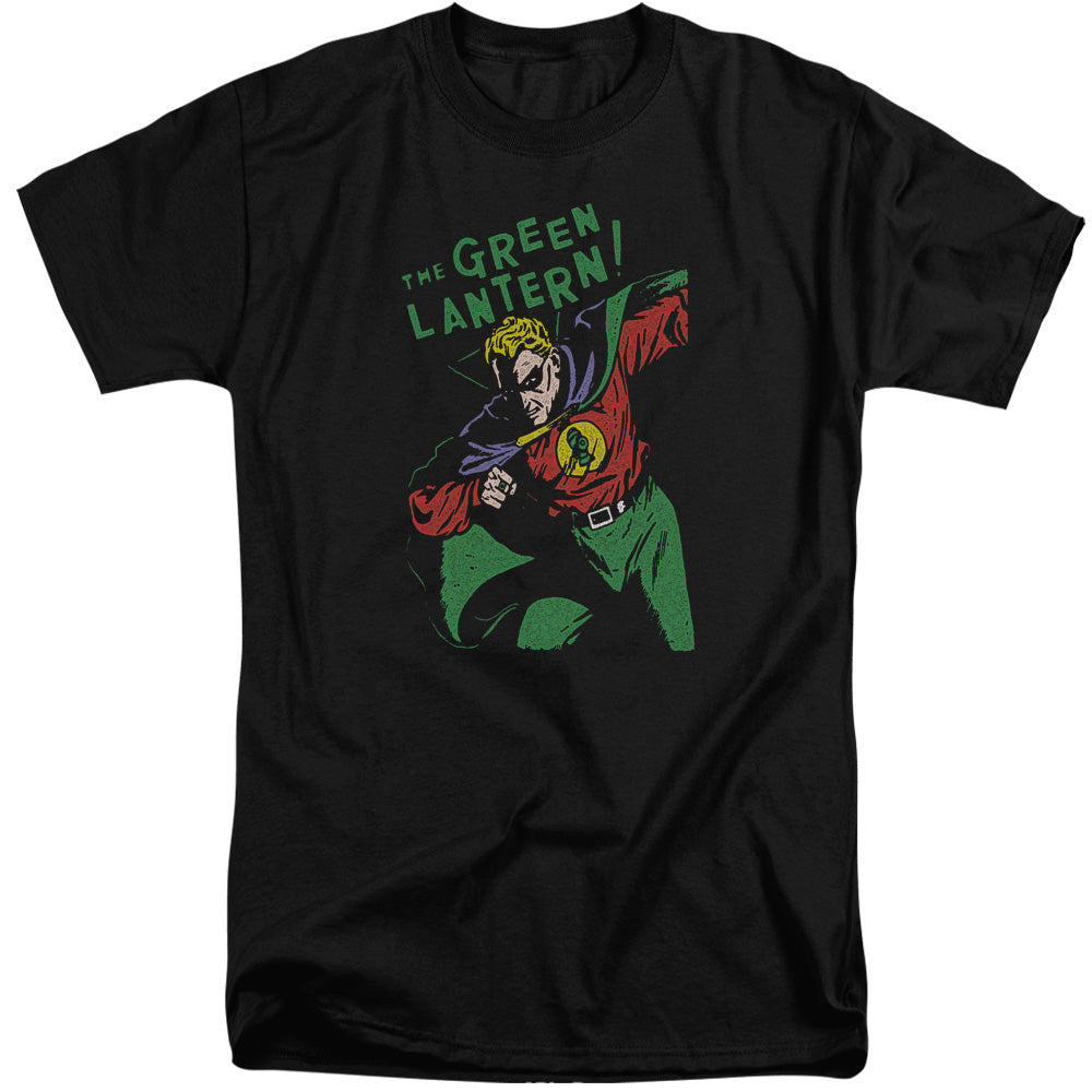AN OFFCIALLY LICENSED DC FIRST MEN'S TALL FIT T-SHIRT BLACK
