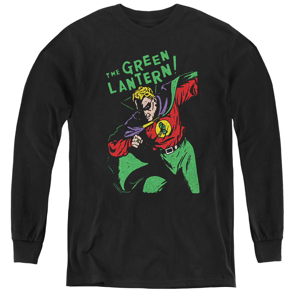 AN OFFCIALLY LICENSED DC FIRST YOUTH LONG SLEEVE T-SHIRT BLACK