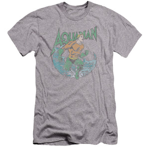AN OFFCIALLY LICENSED DC MARCO MEN'S PREMIUM SLIM FIT T-SHIRT ATHLETIC HEATHER