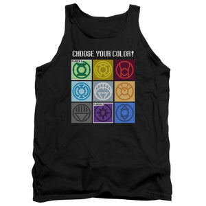 AN OFFCIALLY LICENSED DC CHOOSE YOUR COLOR ADULT UNISEX TANK TOP BLACK