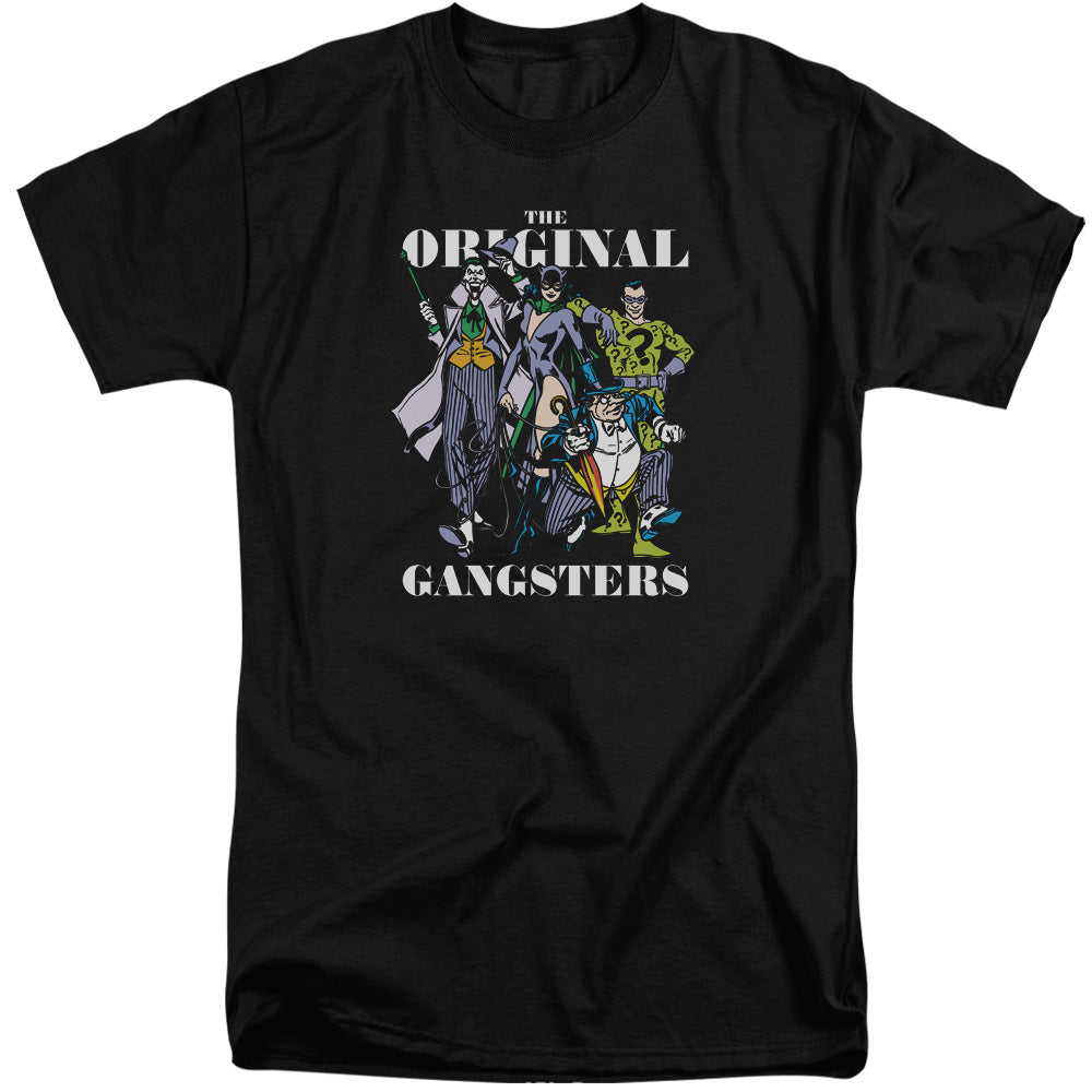 AN OFFCIALLY LICENSED DC ORIGINAL GANGSTERS MEN'S TALL FIT T-SHIRT BLACK