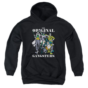 AN OFFCIALLY LICENSED DC ORIGINAL GANGSTERS YOUTH HOODIE BLACK