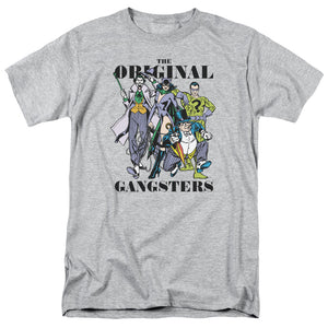 AN OFFCIALLY LICENSED DC ORIGINAL GANGSTERS MEN'S REGULAR FIT T-SHIRT ATHLETIC HEATHER