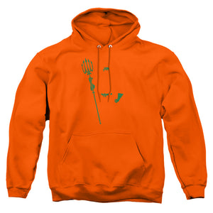 AN OFFCIALLY LICENSED DC AQUA MIN ADULT UNISEX PULLOVER HOODIE ORANGE