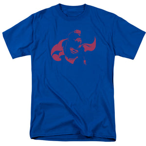 AN OFFCIALLY LICENSED DC SUPER MIN MEN'S REGULAR FIT T-SHIRT ROYAL