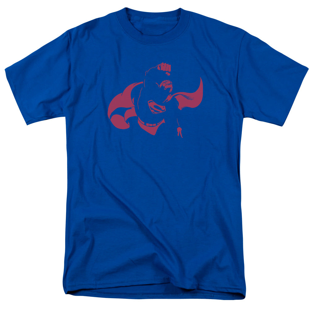 AN OFFCIALLY LICENSED DC SUPER MIN MEN'S REGULAR FIT T-SHIRT ROYAL