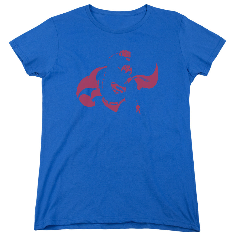 AN OFFCIALLY LICENSED DC SUPER MIN WOMEN'S REGULAR FIT T-SHIRT ROYAL